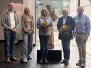 (v.l.) Pfarrer Bernd Egger, Pflegedirektorin Melanie Klatt, ehrenamtliche Seelsorgerinnen Christine Angsmann und Petra Wulowitsch sowie Krankenhausseelsorger Robert Pawlitzek. (Bildquelle: St. Franziskus-Hospital Ahlen)